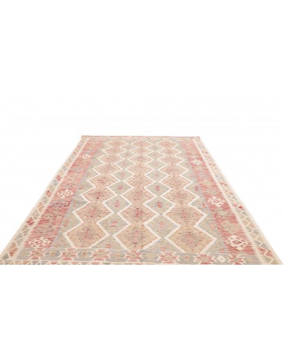 Tappeto Kilim Afghanistan bianco marrone 198x299
