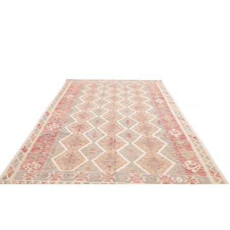Tappeto Kilim Afghanistan bianco marrone 198x299