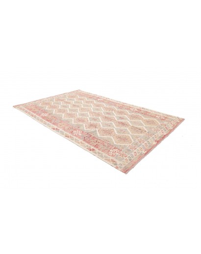 Tappeto Kilim Afghanistan bianco marrone 198x299