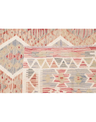 Tappeto Kilim Afghanistan bianco marrone 198x299