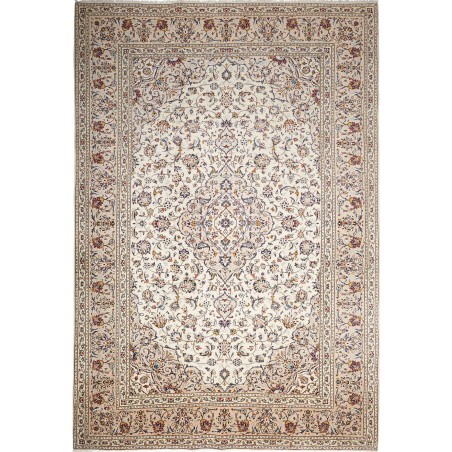 Tappeto Kashan Persia bianco grigio 247x363
