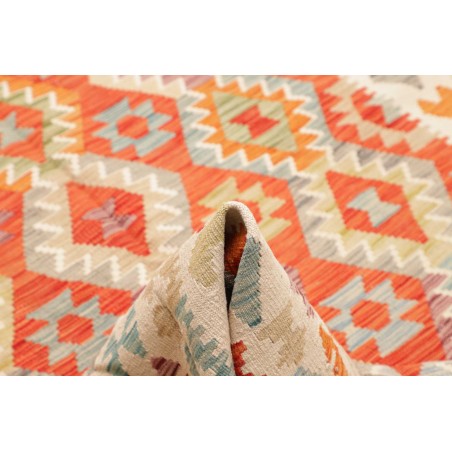 Tappeto Kilim Afghanistan giallo rosso 204x294