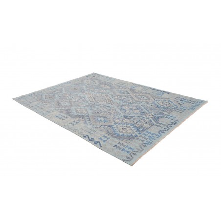 Tappeto Kilim Afghanistan azzurro grigio 181x234