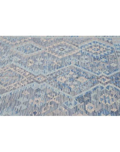 Tappeto Kilim Afghanistan azzurro grigio 181x234
