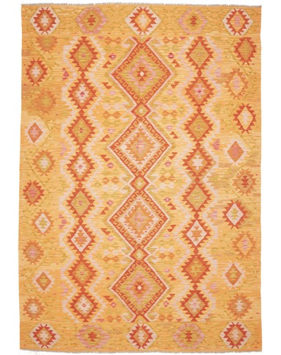 Tappeto Kilim Afghanistan marrone 201x295