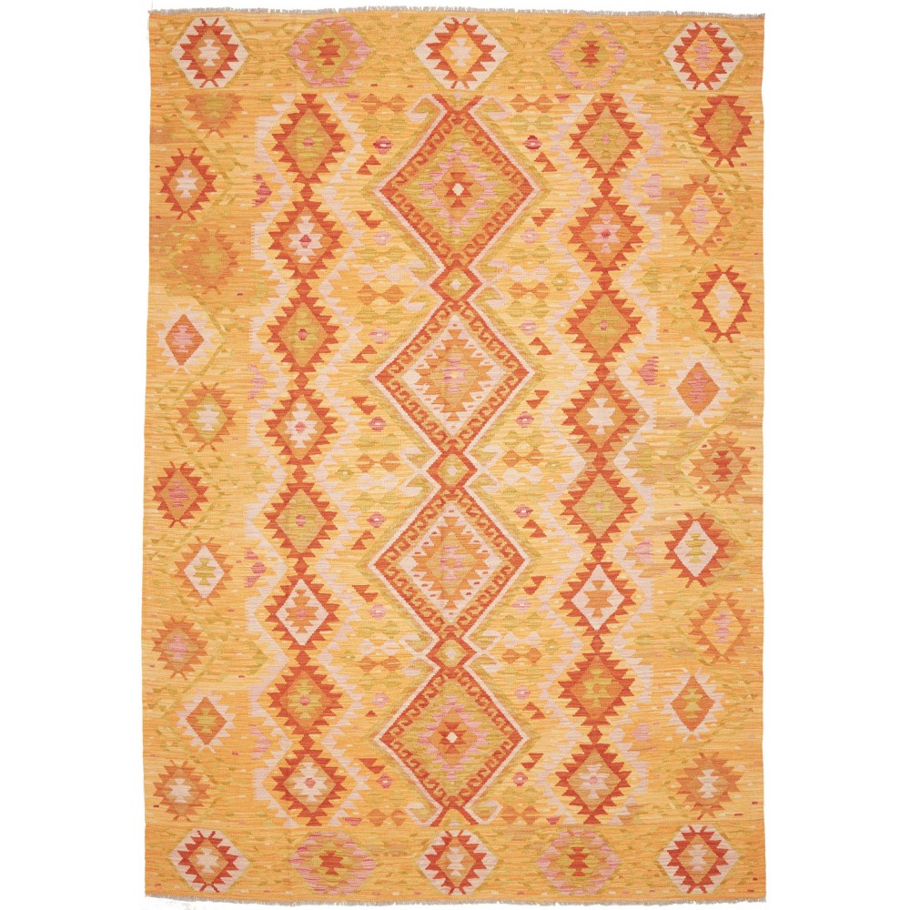 Tappeto Kilim Afghanistan marrone 201x295