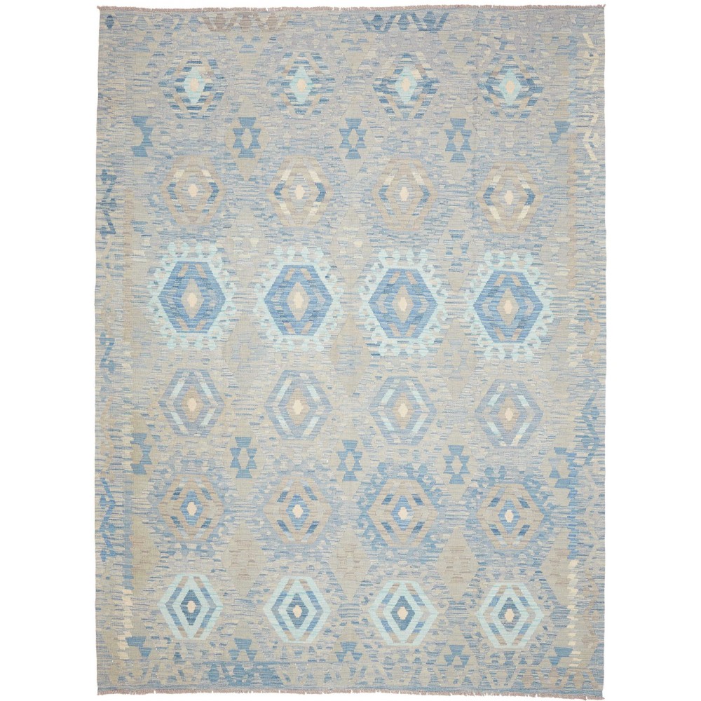 Tappeto Kilim Afghanistan beige grigio 219x294