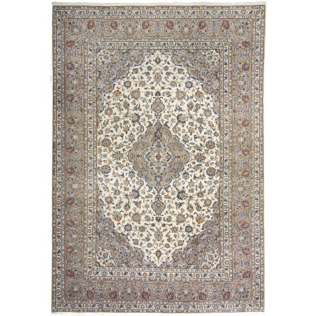 Tappeto Kashan Persia beige grigio 207x300