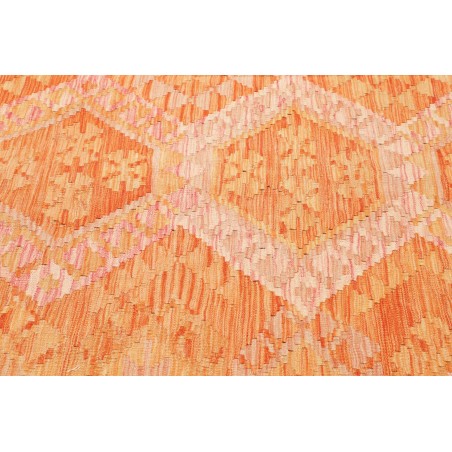 Tappeto Kilim Afghanistan arancione marrone 201x305