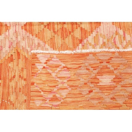 Tappeto Kilim Afghanistan arancione marrone 201x305