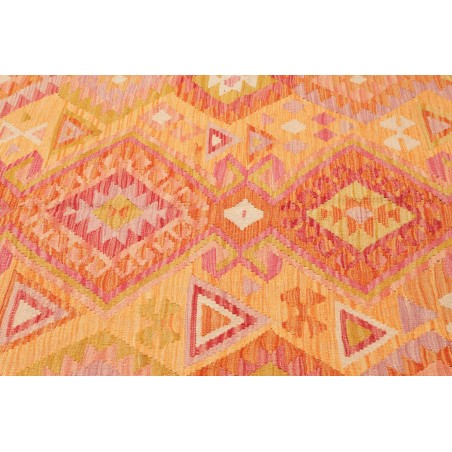Tappeto Kilim Afghanistan arancione marrone 206x299