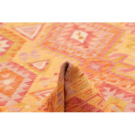Tappeto Kilim Afghanistan arancione marrone 206x299
