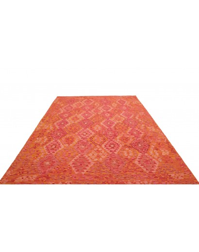 Tappeto Kilim Afghanistan rosso arancione 208x292