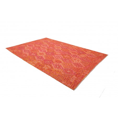 Tappeto Kilim Afghanistan rosso arancione 208x292