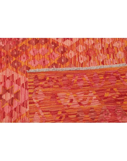 Tappeto Kilim Afghanistan rosso arancione 208x292