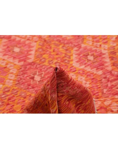 Tappeto Kilim Afghanistan rosso arancione 208x292