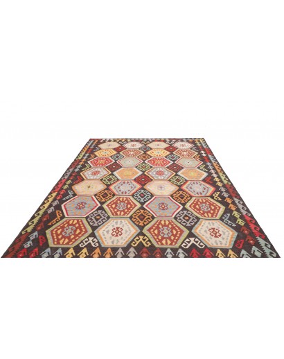Tappeto Kilim Afghanistan grigio beige 206x290