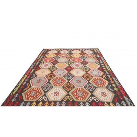 Tappeto Kilim Afghanistan grigio beige 206x290