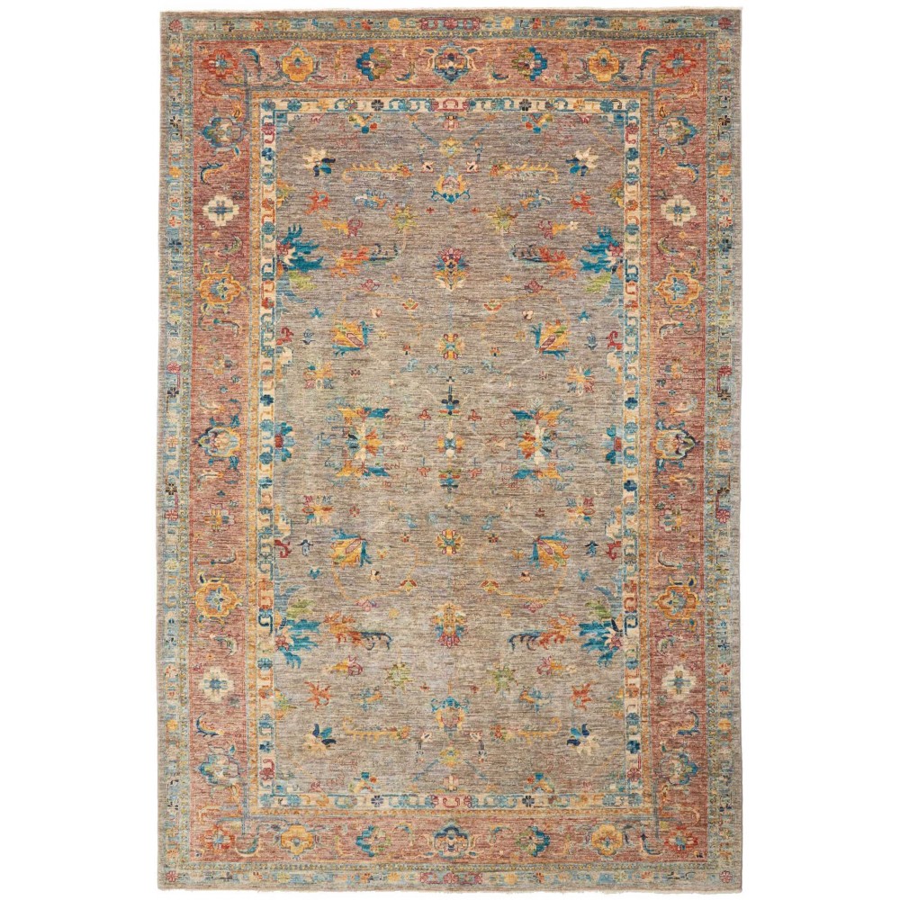Tappeto Zigler Fine Pakistan marrone grigio 200x308 Tappeto Zigler Fine Pakistan marrone grigio 200x308