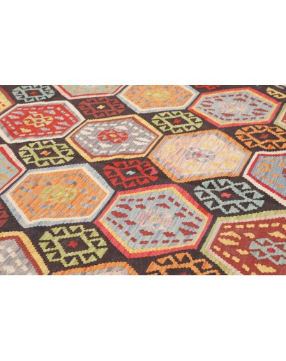 Tappeto Kilim Afghanistan grigio beige 206x290