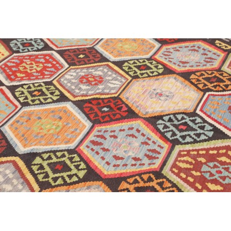 Tappeto Kilim Afghanistan grigio beige 206x290