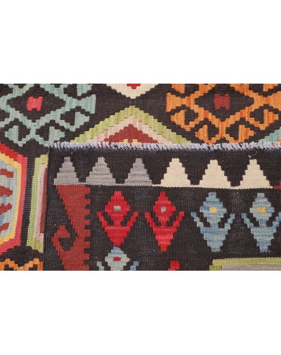 Tappeto Kilim Afghanistan grigio beige 206x290