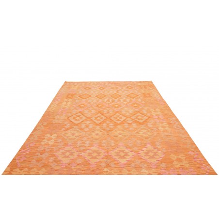 Tappeto Kilim Afghanistan arancione beige 200x291