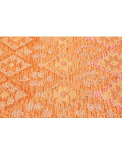Tappeto Kilim Afghanistan arancione beige 200x291