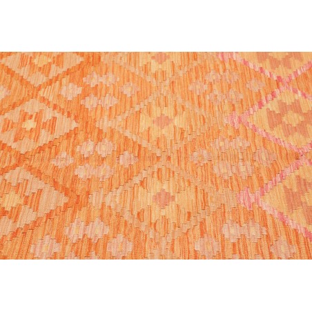 Tappeto Kilim Afghanistan arancione beige 200x291