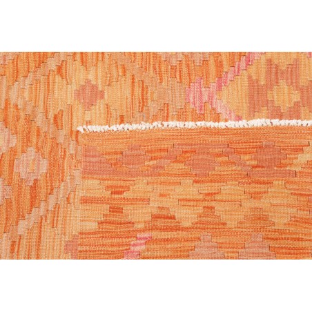 Tappeto Kilim Afghanistan arancione beige 200x291