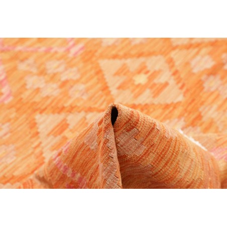Tappeto Kilim Afghanistan arancione beige 200x291