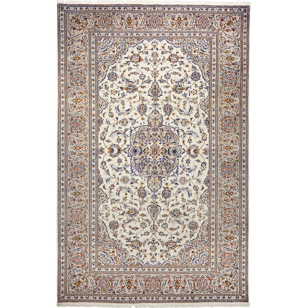 Tappeto Kashan Persia beige marrone 203x320 Tappeto Kashan Persia beige marrone 203x320