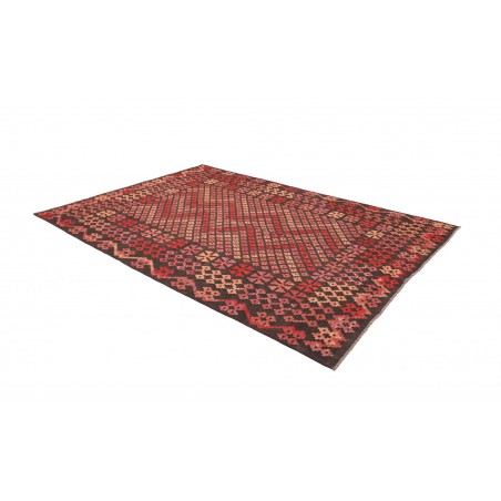 Tappeto Kilim Afghanistan grigio rosso 204x290
