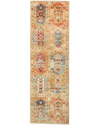 Tappeto Tribal Pakistan marrone 80x246