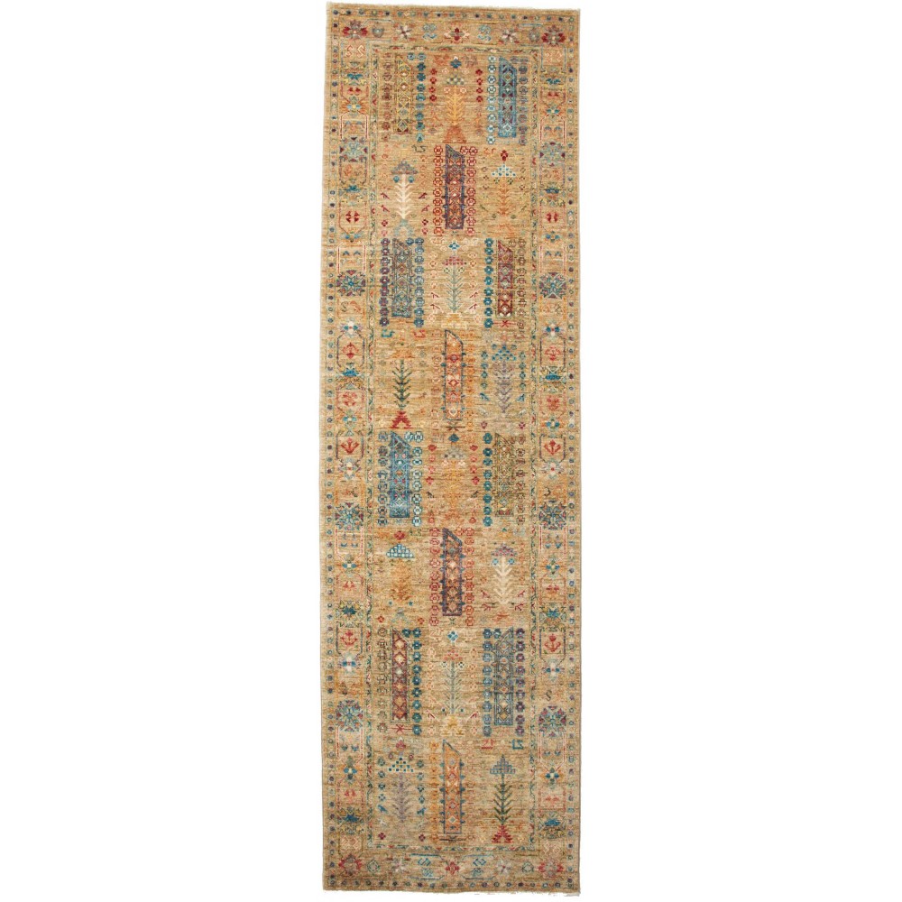 Tappeto Tribal Pakistan marrone 83x296 Tappeto Tribal Pakistan marrone 83x296