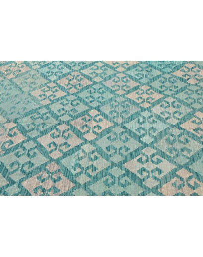 Tappeto Kilim Afghanistan azzurro beige 201x297