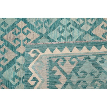 Tappeto Kilim Afghanistan azzurro beige 201x297