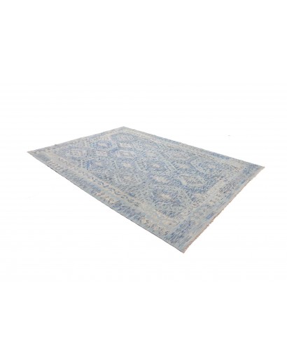 Tappeto Kilim Afghanistan azzurro grigio 209x289