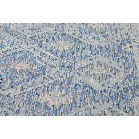 Tappeto Kilim Afghanistan azzurro grigio 209x289