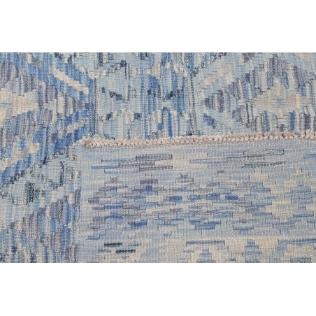 Tappeto Kilim Afghanistan azzurro grigio 209x289