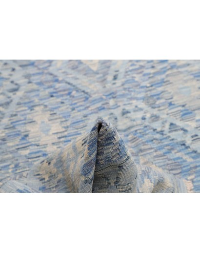 Tappeto Kilim Afghanistan azzurro grigio 209x289