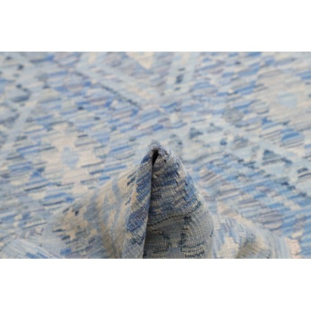 Tappeto Kilim Afghanistan azzurro grigio 209x289