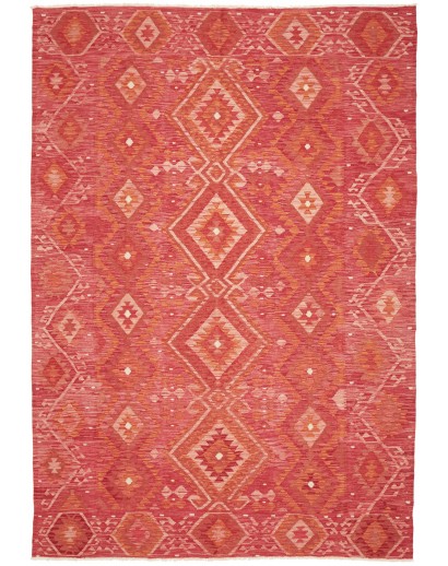 Tappeto Kilim Afghanistan rosso 200x291