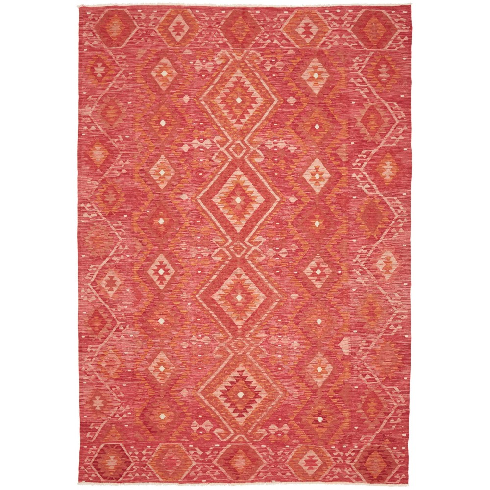 Tappeto Kilim Afghanistan rosso 200x291