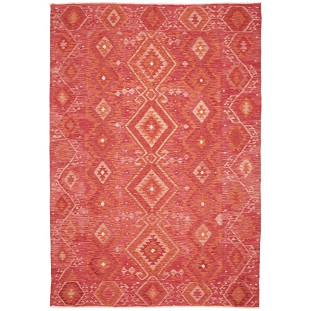 Tappeto Kilim Afghanistan rosso 200x291