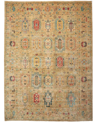 Tappeto Tribal Pakistan marrone grigio 253x338