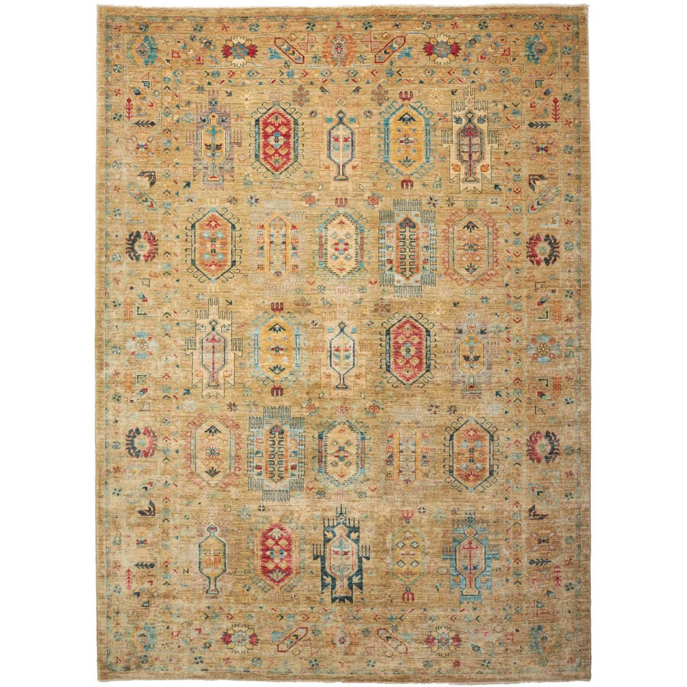 Tappeto Tribal Pakistan marrone grigio 253x338 Tappeto Tribal Pakistan marrone grigio 253x338