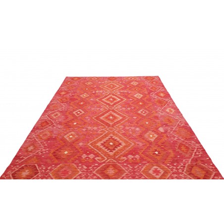 Tappeto Kilim Afghanistan rosso 200x291