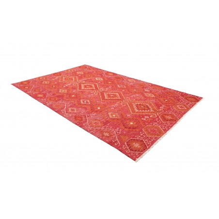 Tappeto Kilim Afghanistan rosso 200x291
