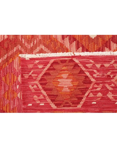 Tappeto Kilim Afghanistan rosso 200x291